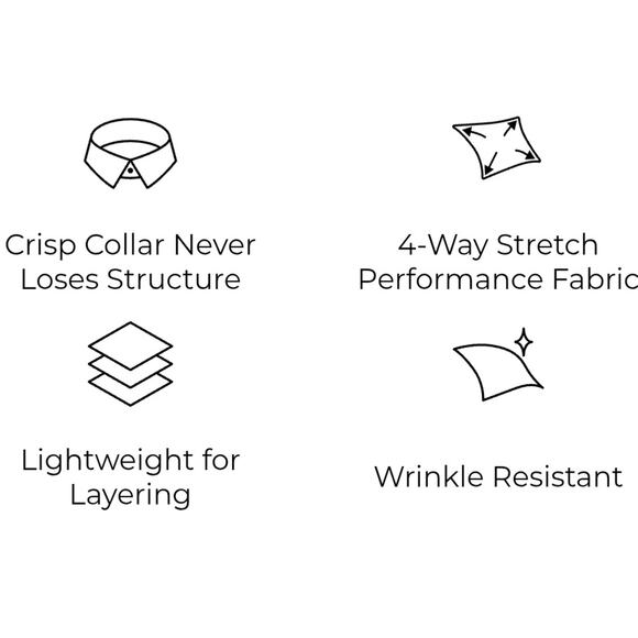 Collars & Co. Semi-spread Collar Polo, Navy Blue Size Large NEW - Picture 9 of 11